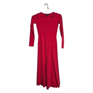 S Red Betsey Johnson Maxi Dress